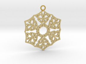 Ornamental pendant no.3 in Tan Fine Detail Plastic