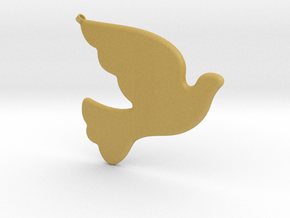 Bird-Dove-01 in Tan Fine Detail Plastic