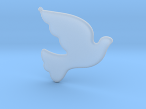 Bird-Dove-01 in Clear Ultra Fine Detail Plastic