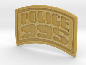 POLICE-995-badge (Uniform) in Tan Fine Detail Plastic