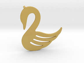 Swan Necklace-26 in Tan Fine Detail Plastic