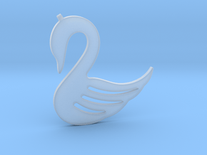 Swan Necklace-26 in Clear Ultra Fine Detail Plastic