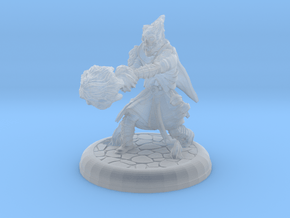 Skeleton Mage 28mm  in Clear Ultra Fine Detail Plastic
