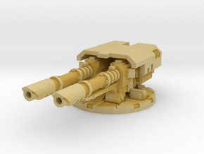 complete cannon mount for laser cannons - 28mm S in Tan Fine Detail Plastic