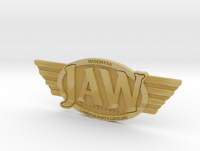 JAW Motorcycles Emblem  in Tan Fine Detail Plastic