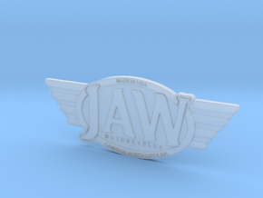 JAW Motorcycles Emblem  in Clear Ultra Fine Detail Plastic