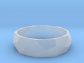 Ring with beautiful poly pattern for man and women in Clear Ultra Fine Detail Plastic