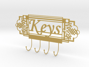Keys Holder in Tan Fine Detail Plastic