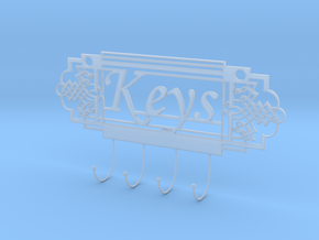 Keys Holder in Clear Ultra Fine Detail Plastic