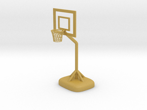 Little Basketball Basket in Tan Fine Detail Plastic