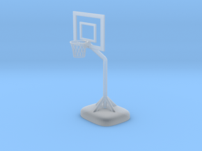 Little Basketball Basket in Clear Ultra Fine Detail Plastic
