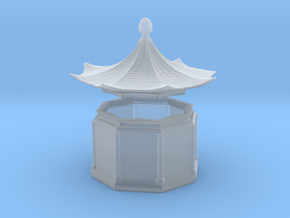 Pagoda Box in Clear Ultra Fine Detail Plastic