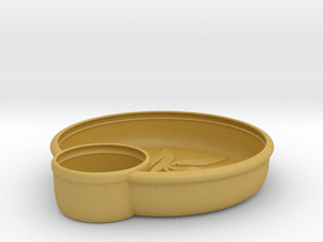 Olives Dish in Tan Fine Detail Plastic