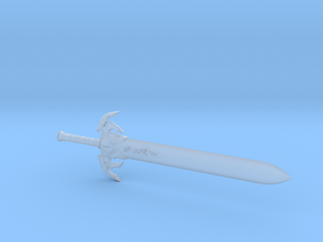 Garrison Sword Comic Style - Knight Scale  in Clear Ultra Fine Detail Plastic