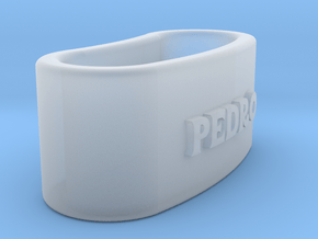 PEDRO 3D Napkin Ring with lauburu in Clear Ultra Fine Detail Plastic