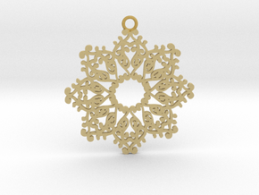 Ornamental pendant no.4 in Tan Fine Detail Plastic