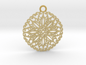 Ornamental pendant no.5 in Tan Fine Detail Plastic