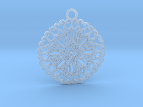 Ornamental pendant no.5 in Clear Ultra Fine Detail Plastic