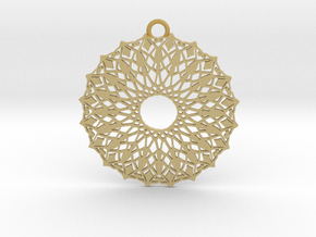 Ornamental pendant no.6 in Tan Fine Detail Plastic