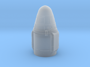 Ultra detailed SpaceX Cargo Dragon Capsule 1/72 sc in Clear Ultra Fine Detail Plastic