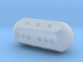 Pill Dice in Clear Ultra Fine Detail Plastic