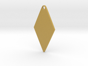 Cosplay Zipper Pull (Rhombus) in Tan Fine Detail Plastic
