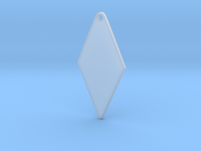 Cosplay Zipper Pull (Rhombus) in Clear Ultra Fine Detail Plastic