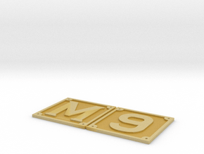 1.5 inch scale M6/9 front buffer beam numbers in Tan Fine Detail Plastic