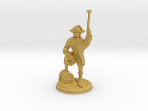 Orc Pirate with Gun on 28 MM base in Tan Fine Detail Plastic