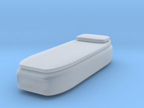 HO Scale Twin Bed in Clear Ultra Fine Detail Plastic
