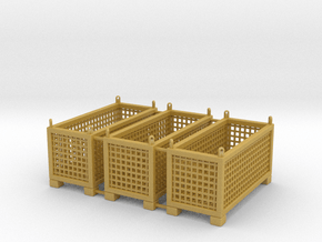 Cargo basket - 1:50 - 3X in Tan Fine Detail Plastic