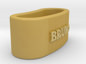 BRUNO napkin ring with lauburu in Tan Fine Detail Plastic
