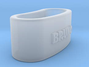BRUNO napkin ring with lauburu in Clear Ultra Fine Detail Plastic