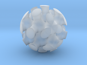 Bone Sphere in Clear Ultra Fine Detail Plastic