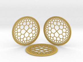 Hyperbolic T.Coasters  in Tan Fine Detail Plastic