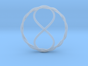 Infinity Pendant in Clear Ultra Fine Detail Plastic