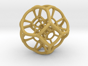 Coxeter Polytope in Tan Fine Detail Plastic