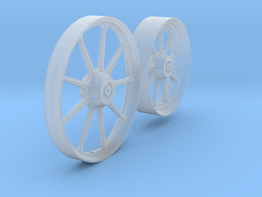 HD_Iron wheels 9B front - rear - 1/9 in Clear Ultra Fine Detail Plastic