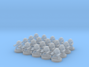 6mm Confederates Destroyer Bots X20 in Clear Ultra Fine Detail Plastic