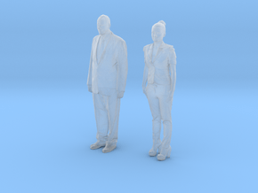 Printle S Couple 184 - 1/87 - wob in Clear Ultra Fine Detail Plastic