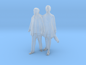 Printle S Couple 155 - 1/87 - wob in Clear Ultra Fine Detail Plastic