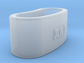 ANA 3D Napkin Ring with lauburu in Clear Ultra Fine Detail Plastic