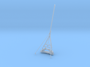 1:100 Fahnenstock Heck Kriegsmarine flagpole stern in Clear Ultra Fine Detail Plastic
