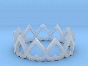 hearth crown ring all sizes, multisize in Clear Ultra Fine Detail Plastic: 4.5 / 47.75