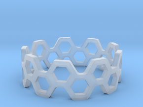 bee ring 2 rows all sizes, multisize in Clear Ultra Fine Detail Plastic: 5 / 49