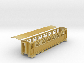 Ffestiniog Rly aluminium 3rd coach NO.116 in Tan Fine Detail Plastic