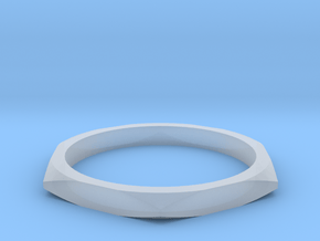 nut ring All Sizes in Clear Ultra Fine Detail Plastic: 6 / 51.5