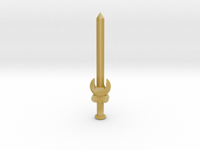 Brick-Scale Long Sword in Tan Fine Detail Plastic