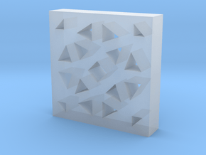 9mm square f110 pattern lawal solids gmtrx in Clear Ultra Fine Detail Plastic