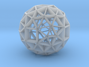 13mm f134 skeletal polyhedron lawal solids gmtrx  in Clear Ultra Fine Detail Plastic